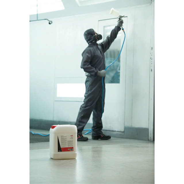 Antidust Premium - Mit verbesserter Formel, um die Wände der Spritzkabine sauber zu halten