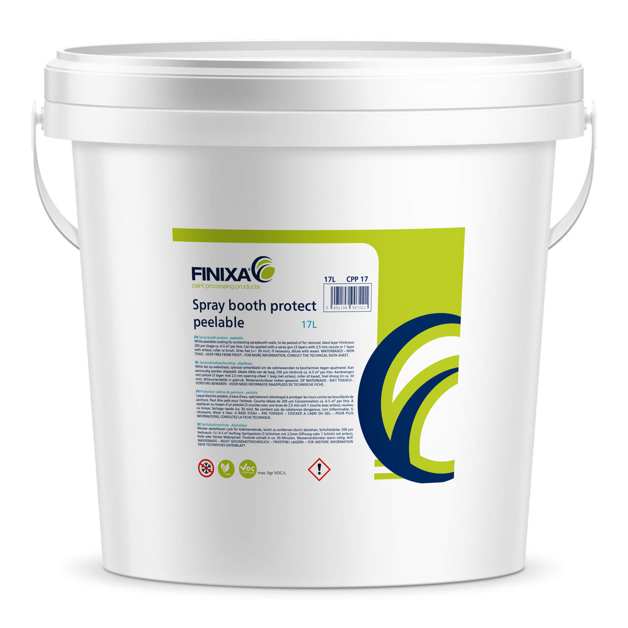 CPP 17 - Spritzkabinenschutz abziehbar 17l