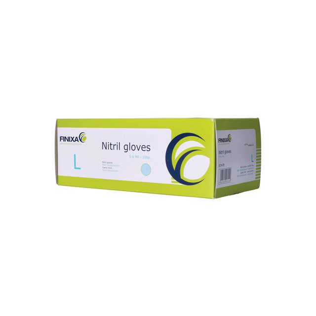 GCN 08 - Guantes desechables de nitrilo azul  M - 100 udes.