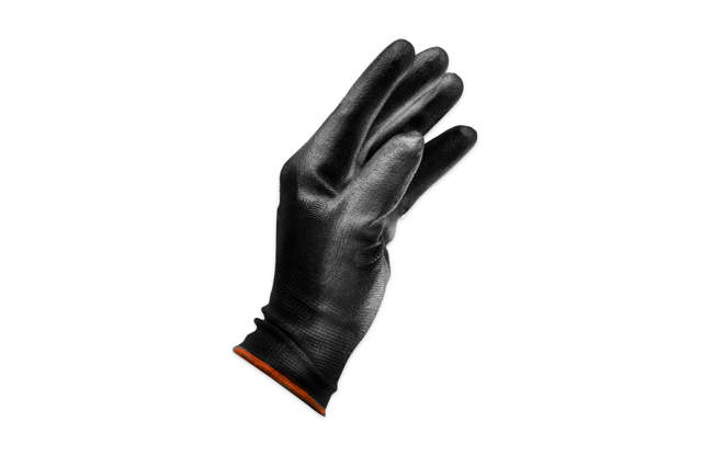 GLL 08B - Guantes PU negro M - 12 pares