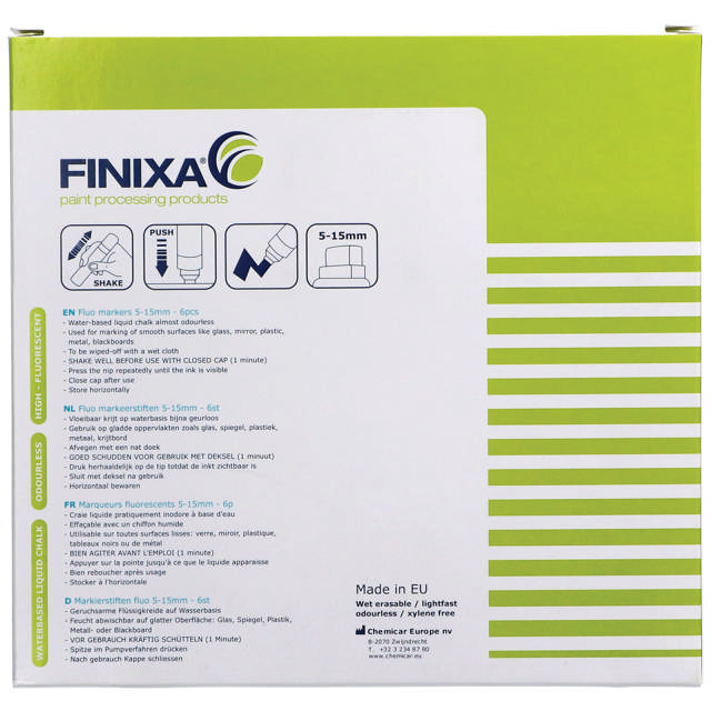 MAR 21 - Fluo Markierstift grün 6 st. 5mm-15mm