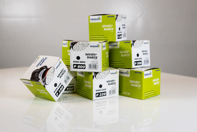 SFDD 0080 - SharpWhite Klett-Schleifscheiben Ø75mm - Multiloch P80 50st.