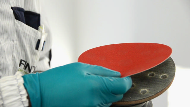 SPDS 1200 - Rot Klett-Schleifscheiben Ø150mm ohne Löcher P1200 100st.