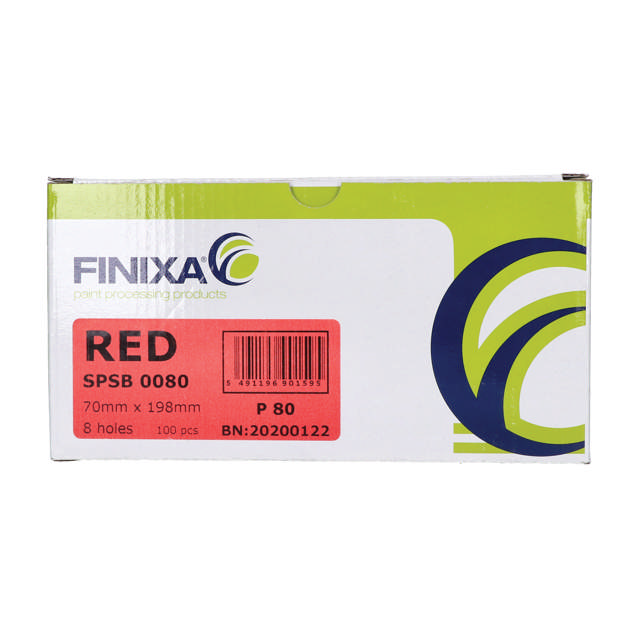 SPSB 0400 - Bandes abrasives-papier-70x198mm 8 trous P400 100p.