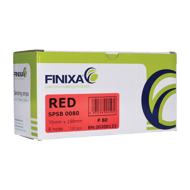 SPSB 0400 - Bandes abrasives-papier-70x198mm 8 trous P400 100p.