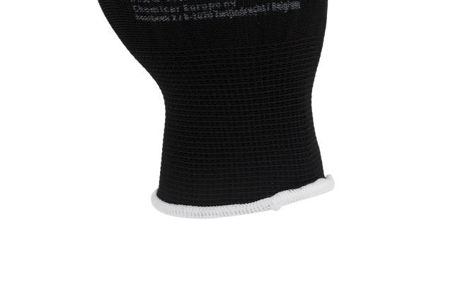 GLL 08B - Guantes PU negro M - 12 pares