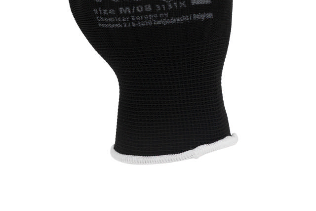 GLL 08B - Guantes PU negro M - 12 pares