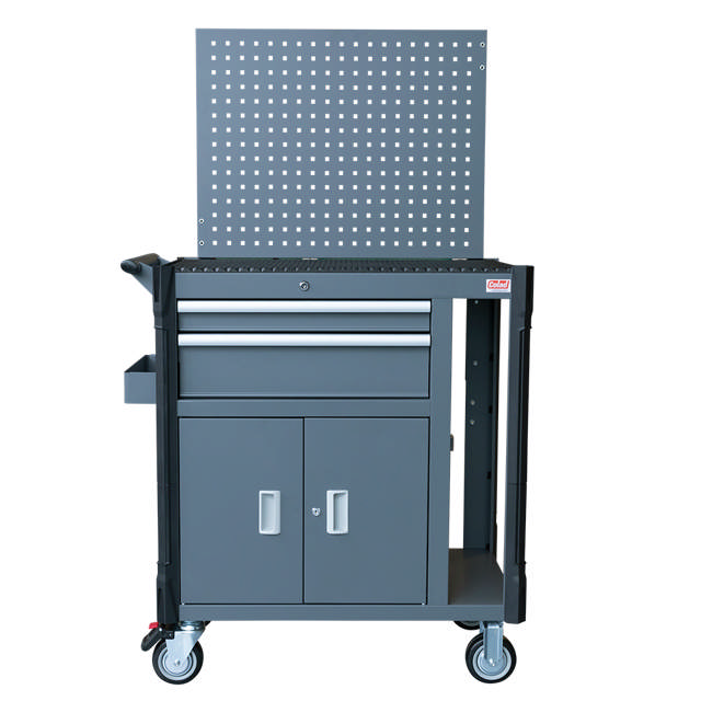 Painel traseiro perfurado - Carrinho de car detailing Deluxe