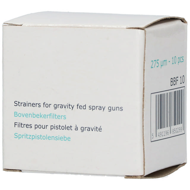 BBF 10 - Filtres pour pistolet à gravité 275µm 10p.