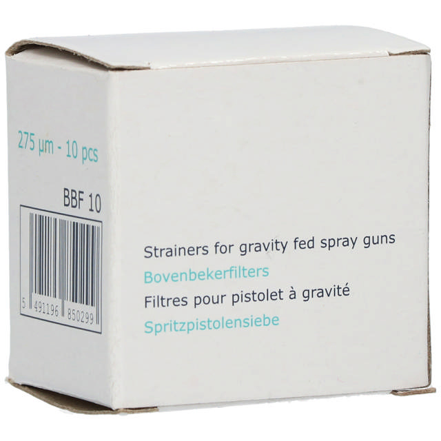 BBF 10 - Filtres pour pistolet à gravité 275µm 10p.