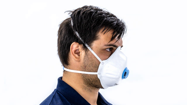 MAS 35 - Masque anti-poussière P3 avec valve - 10p.