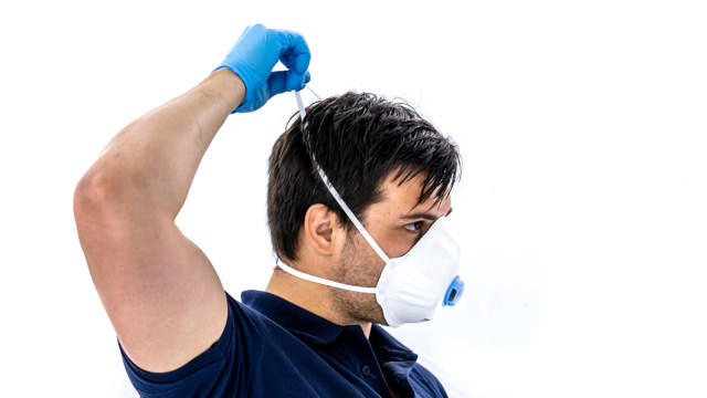 MAS 35 - Masque anti-poussière P3 avec valve - 10p.