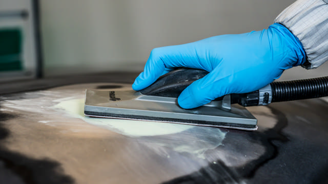 SAB 31 - Schleifblock mit Absaugung, 70 x 198mm, 8 Loch