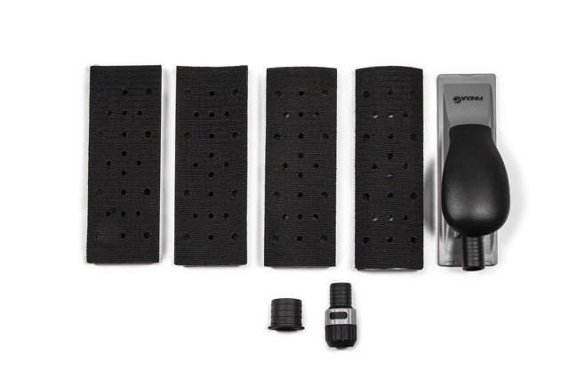 SAB 35 - Schleifblock + Absaug. 70x198mm, 8 Loch + 4 Ansatz