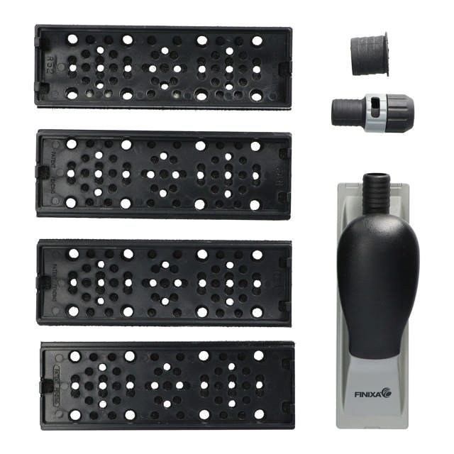 SAB 35 - Schleifblock + Absaug. 70x198mm, 8 Loch + 4 Ansatz