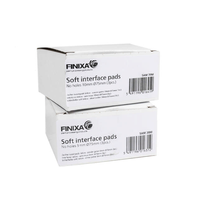 SAM 39M - Schleifteller soft velcro - 10mm - ohne löcher Ø75mm - 3st