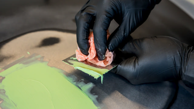 SCR 100 - Scrubs imprägnierte Reinigungstücher 100st./Disp. Eimer