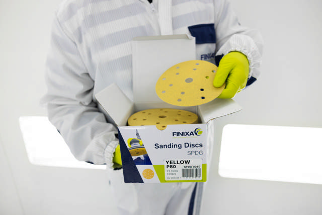 Schleifscheiben – Gelb – ø 150 mm – 15 Löcher