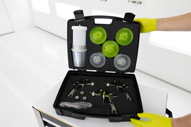 SPG 60 - Spritzpistolen Satz im Koffer