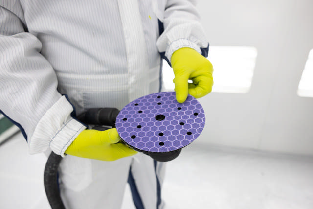 Purpur Schleifpapier - Keramik - Ø 150 mm – 15 Loch