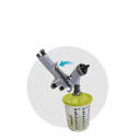 <b>SCHRITT 3: Sprüheinstellungen anpassen</b> STEP 3: Adjust Spray Settings