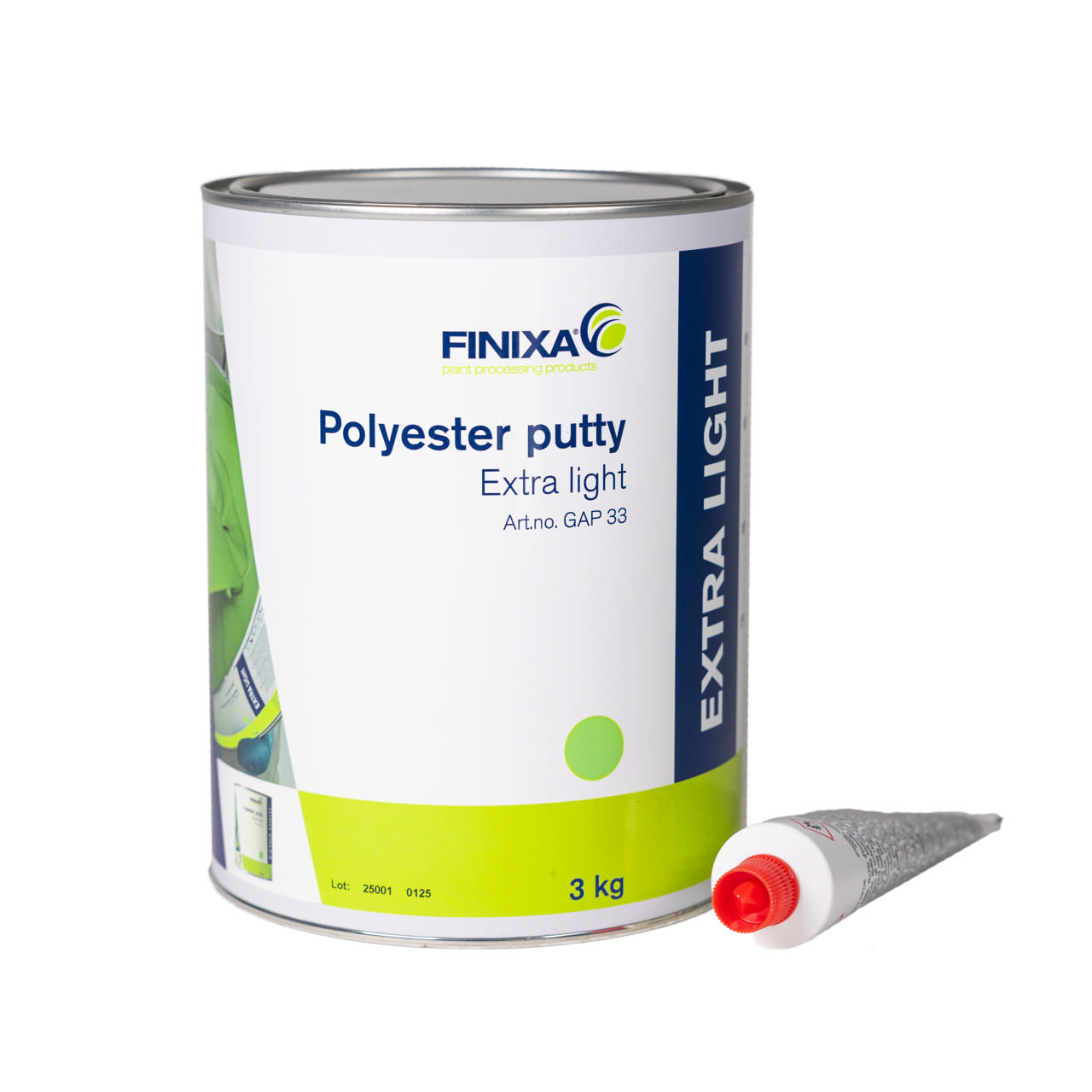 GAP 33 - Polyesterspachtel 3kg + Härter - extra light